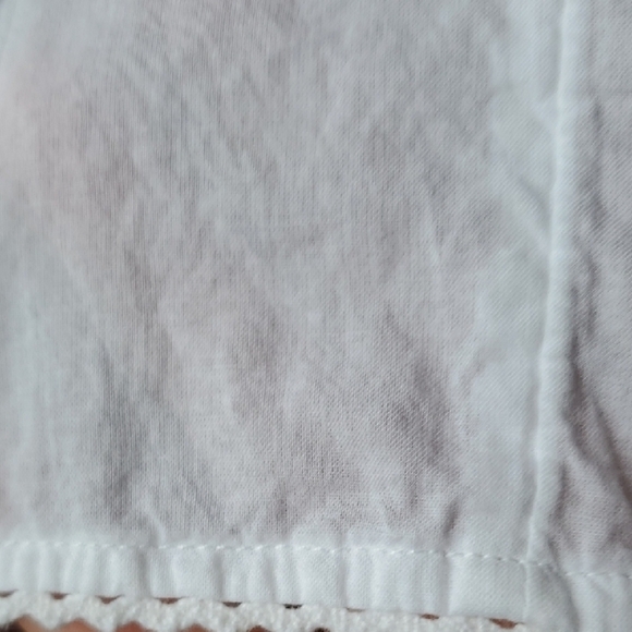 Chico's White Blouse with Pink Embroidery - Picture 10 of 13